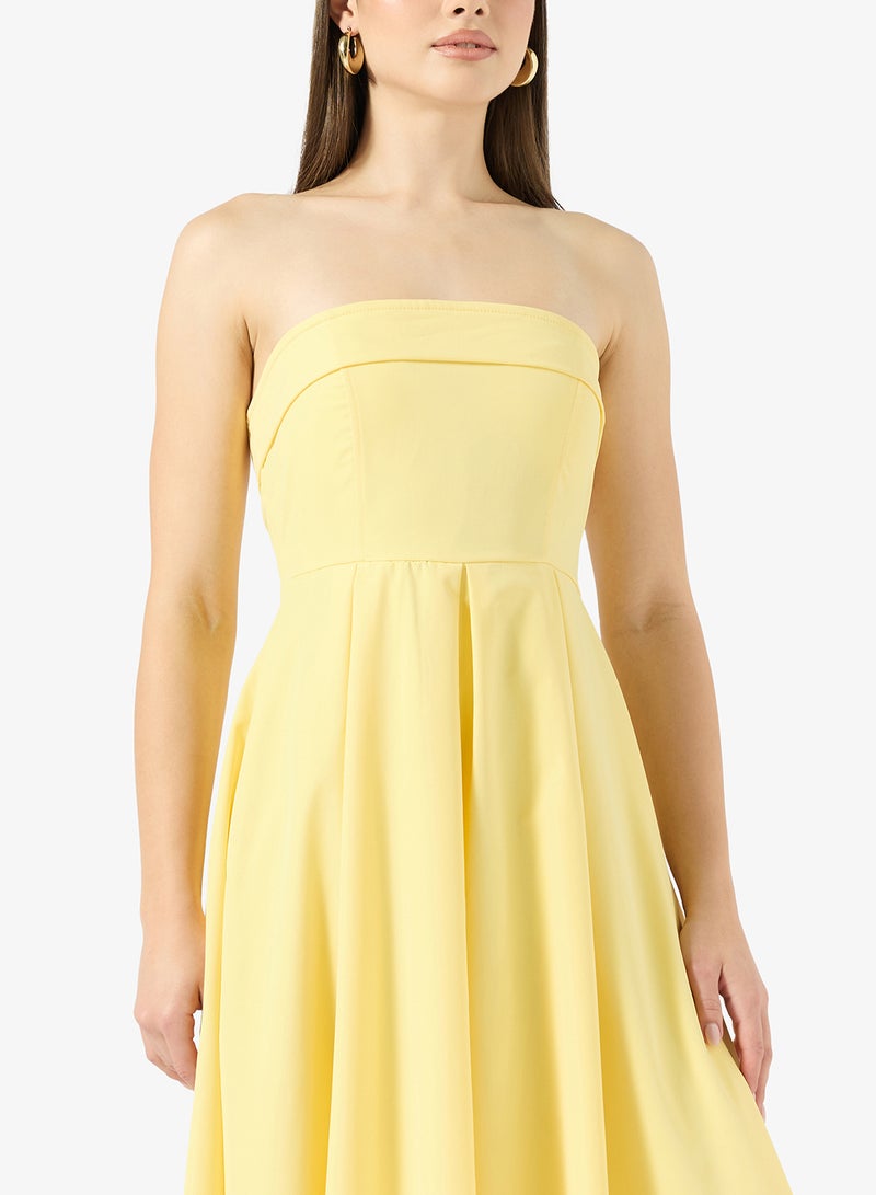 جينجر فستان بقصة أميرة بخصر منخفض وكتف مكشوف - Image 3